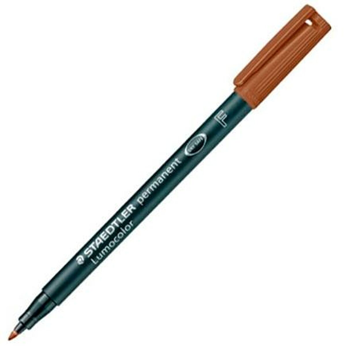 Permanent markør Staedtler Lumocolor Brun (10 enheter)